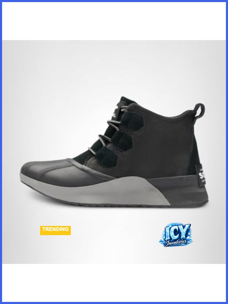 Waterproof Leather Ankle Booties Lace-Up Winter Snow Boots